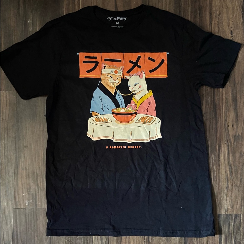 Cats Eating Ramen Graphic Tee 🐱🍜